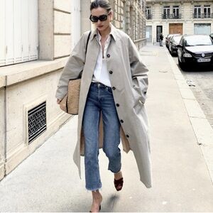 ZARA high rise mini flare jeans